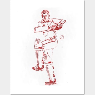 Cricket batsman  Art j5 Posters and Art